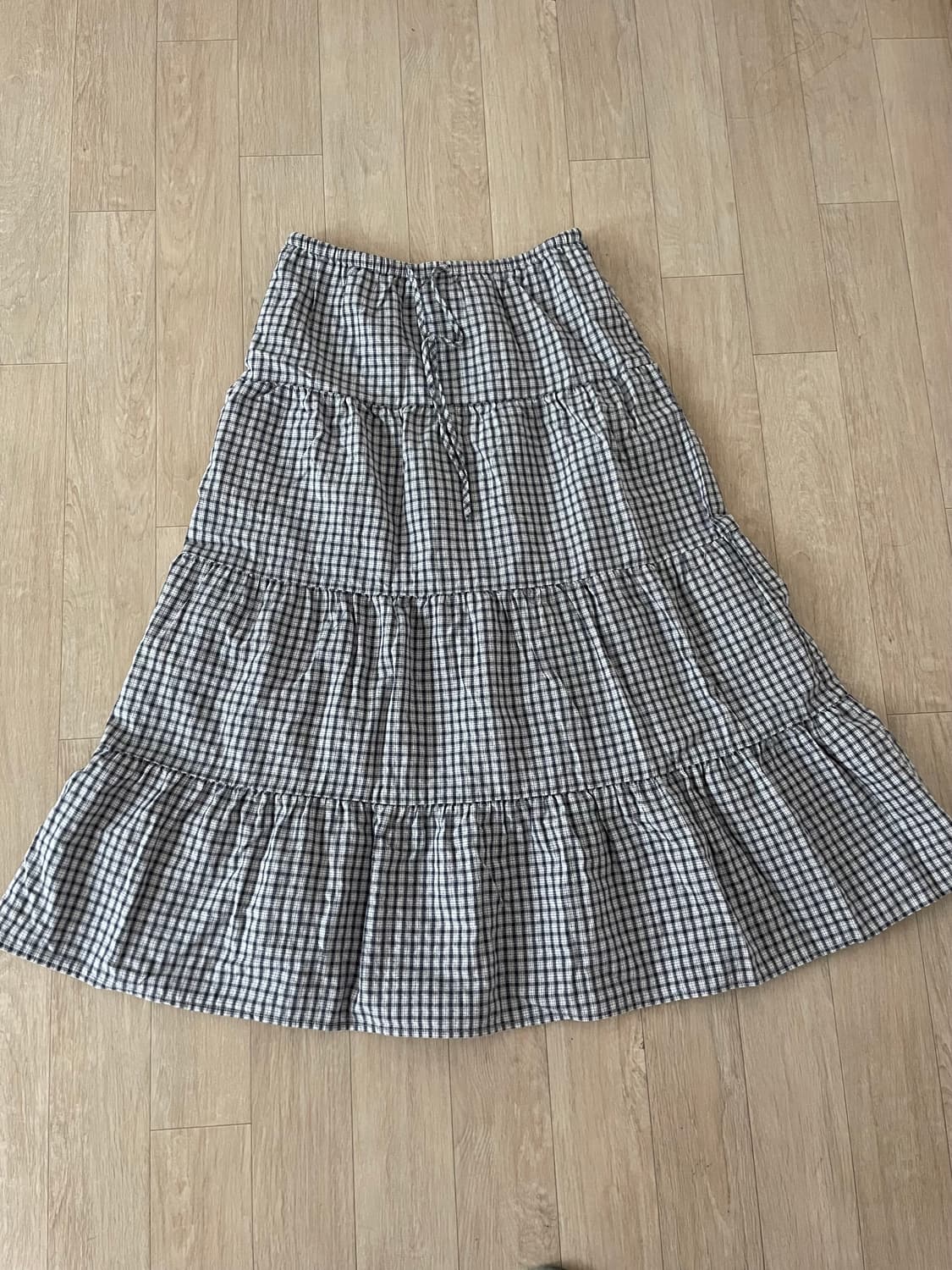 브랜디멜빌 체크 롱 스커트 상품이미지2