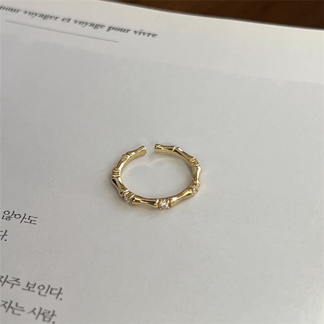 골드 뱀부 반지 상품이미지1