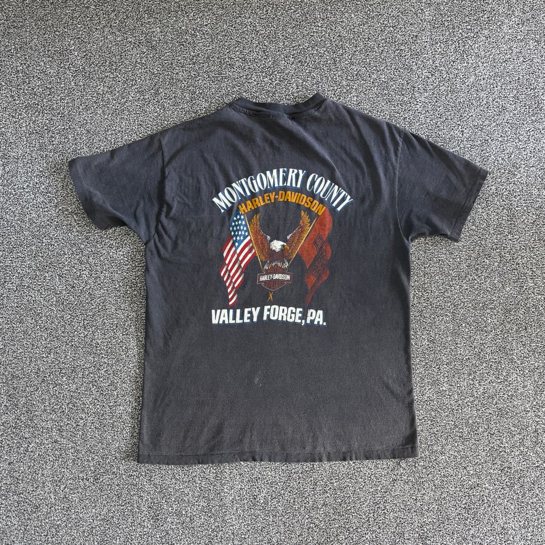 80s 빈티지 할리데이비슨 바이크 티셔츠 상품이미지2