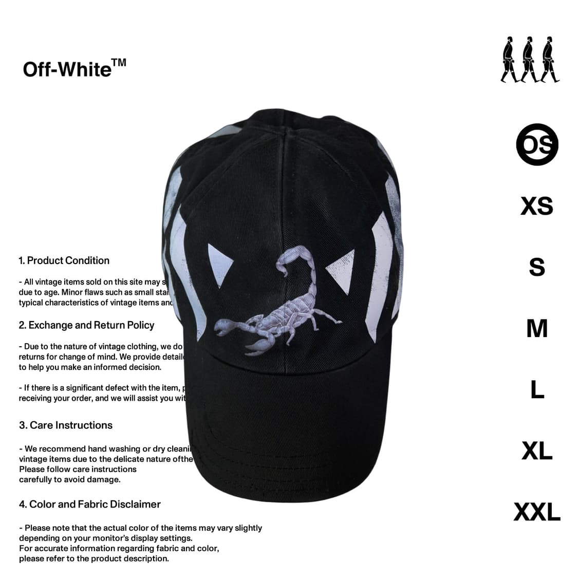 오프화이트 스콜피온 볼캡  상품이미지1
