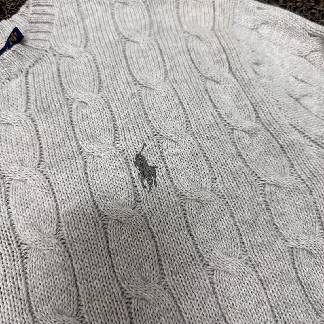 POLO 폴로 랄프로렌 케이블 꽈배기 니트 M 상품이미지2