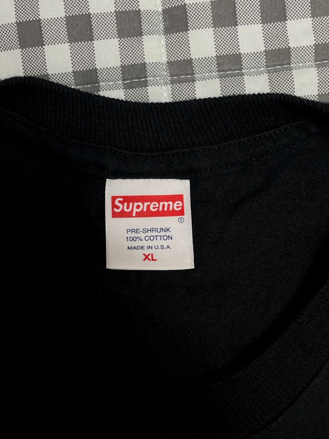 슈프림 커넥티드 티셔츠 블랙 - 21FW 상품이미지3