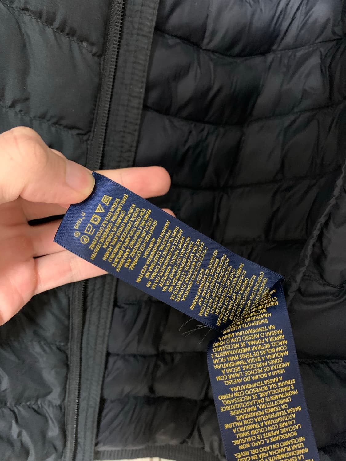 폴로 경량패딩 블랙 상품이미지7