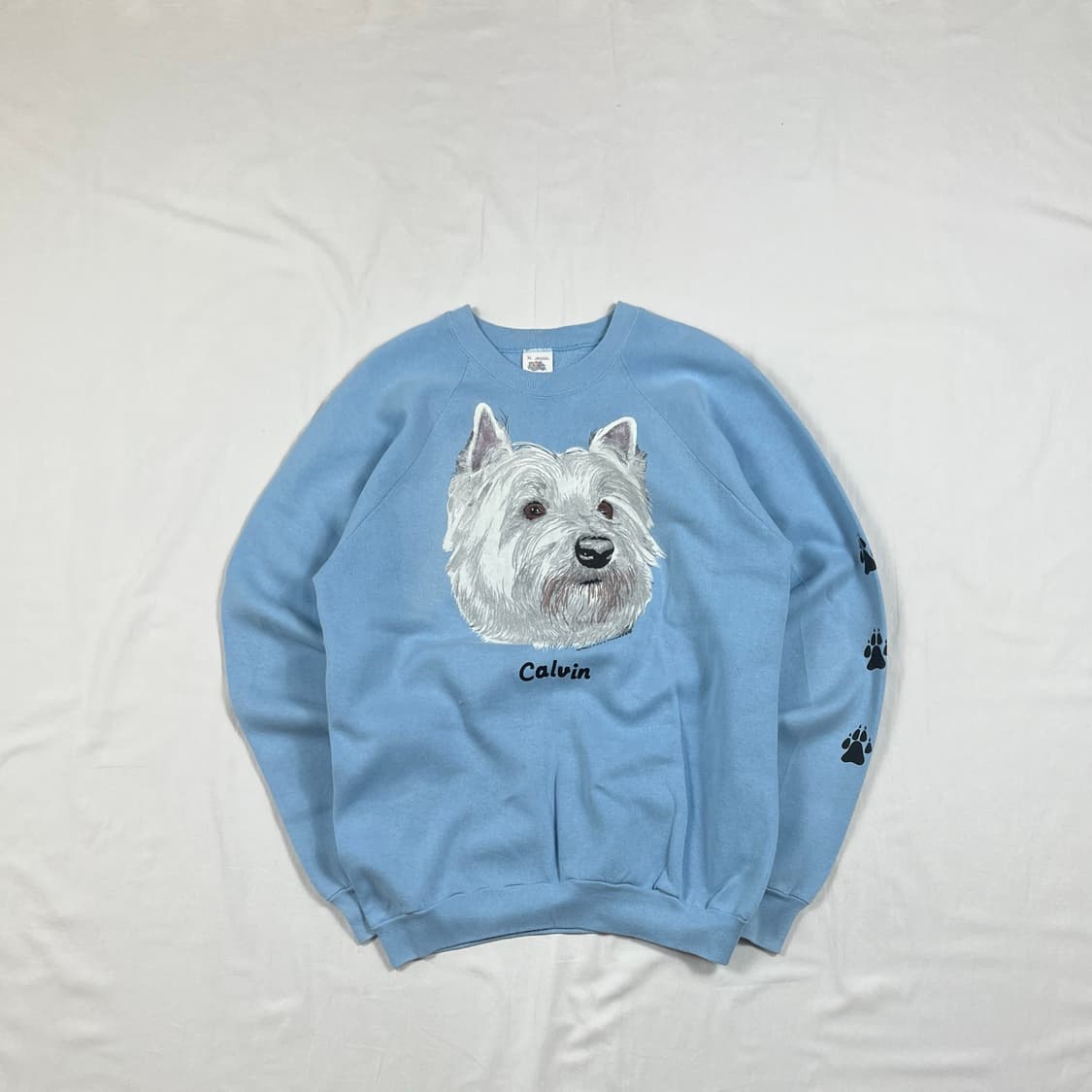 90‘s 강아지 dog 프린트 스웻셔츠 맨투맨 상품이미지1