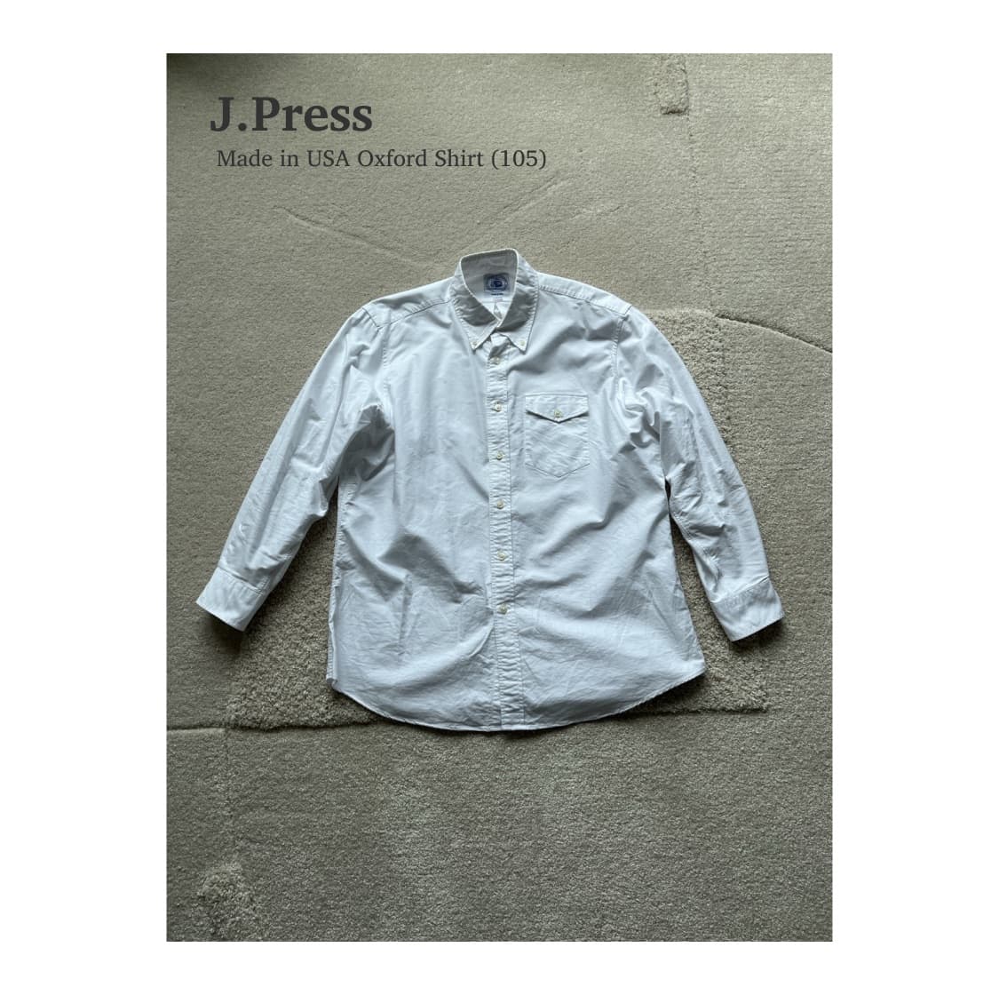 J.Press Made in USA Oxford Shirt (105) 상품이미지1