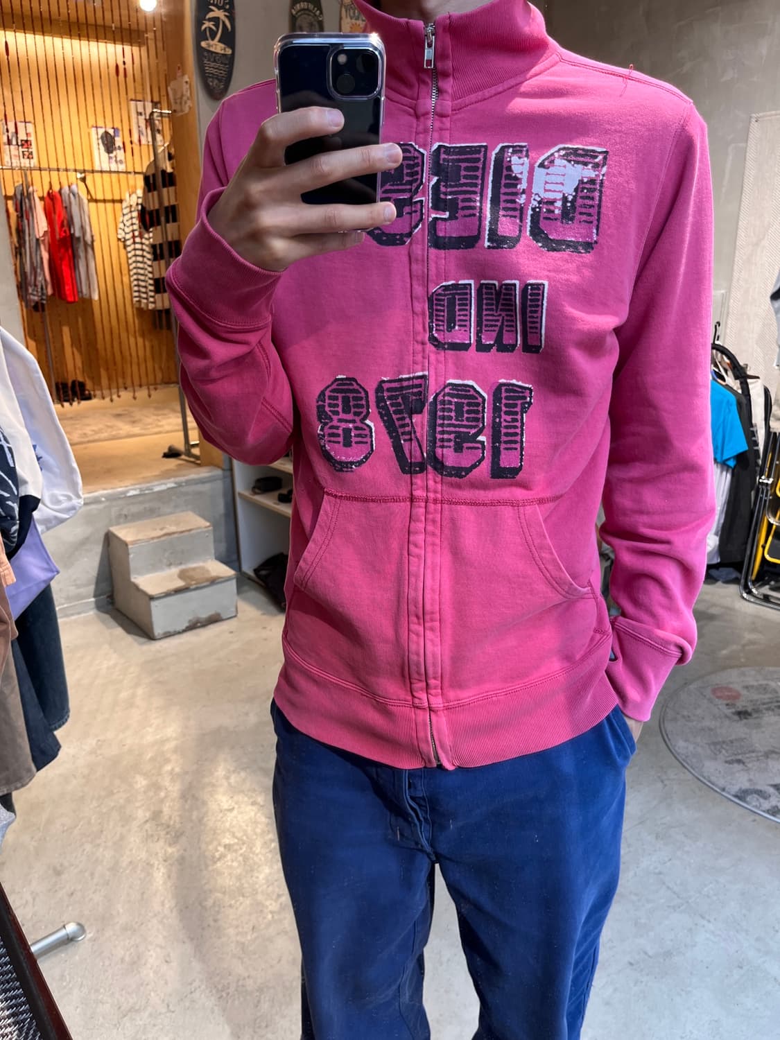 00s 디젤 Y2K 1978 페이딩 집업 슬림핏 상품이미지3