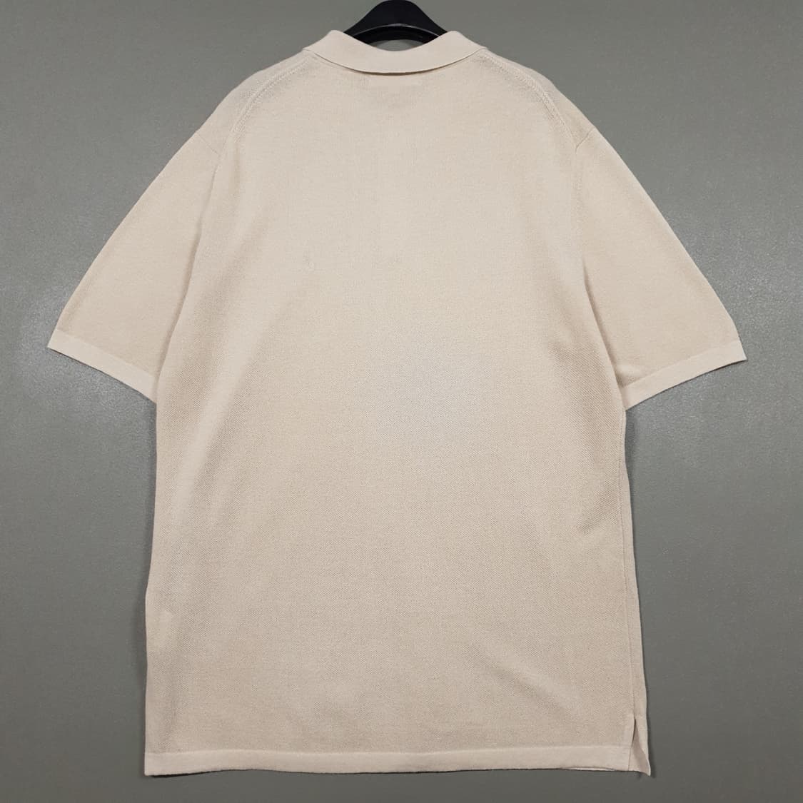 빈폴 신형 21ss 솔리드 피케 칼라 반팔 니트 폴로 셔츠 베이지 100 상품이미지7