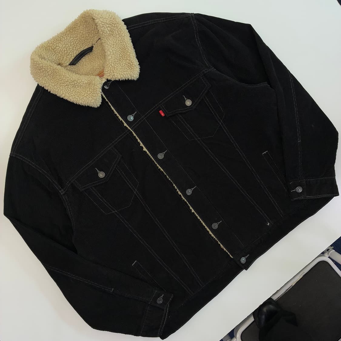 Levi's 리바이스 00‘s 블랙 코듀로이 쉐르파 자켓 상품이미지2