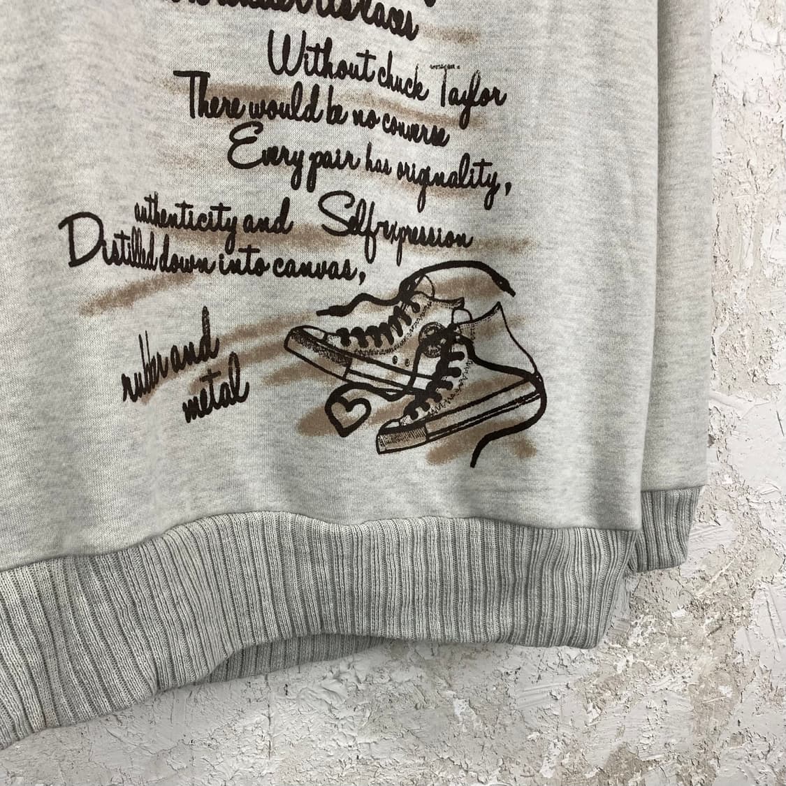 컨버스 프린팅 멜란지 스웻셔츠 상품이미지3