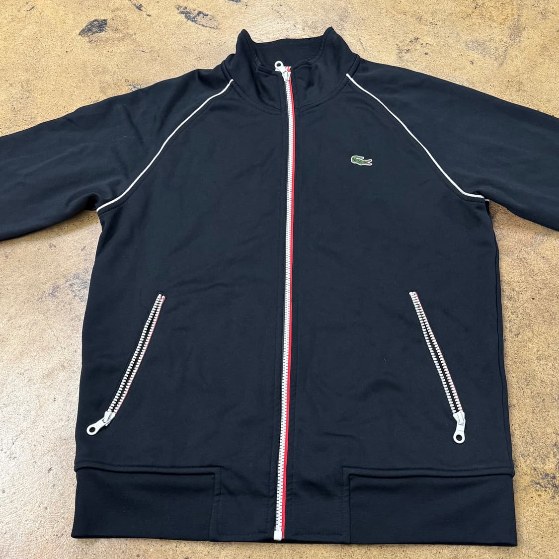 [정품/5] 라코스테 블랙 트랙 자켓 b14 상품이미지3