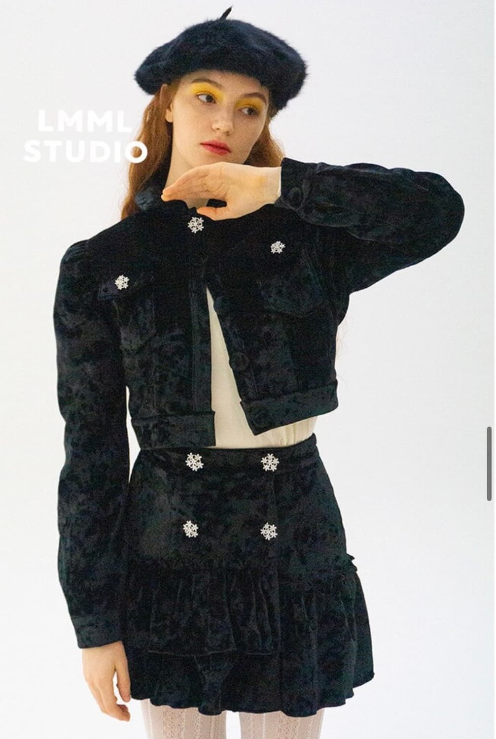 LMML STUDIO 벨벳 미니 스커트 상품이미지6