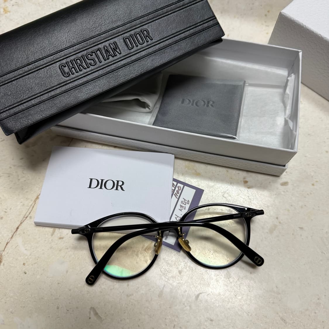 디올 MiniCD 블랙 안경 상품이미지2