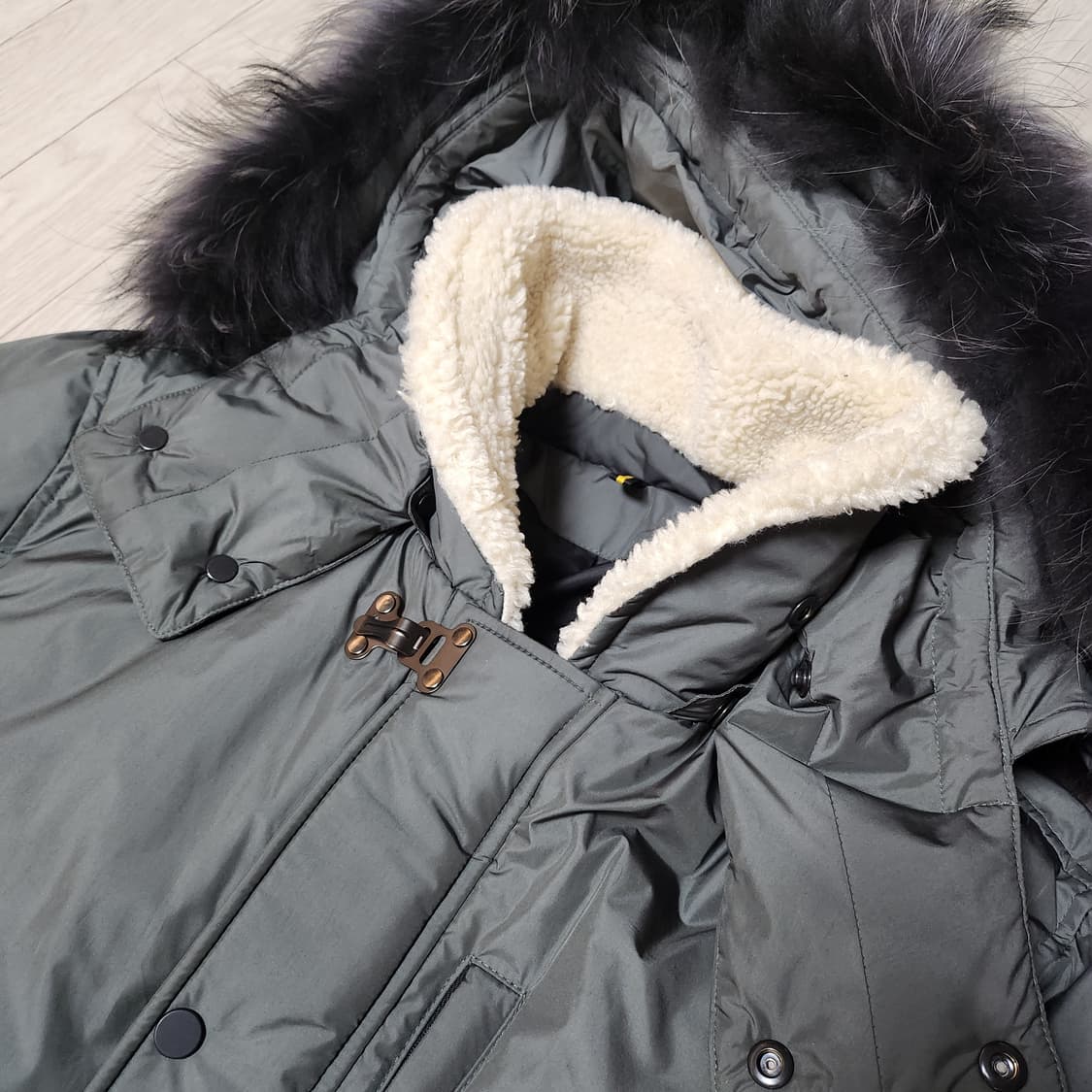 새상품《SIEG 덕다운 패딩점퍼》후드퍼-라쿤 (남녀공용) 상품이미지2