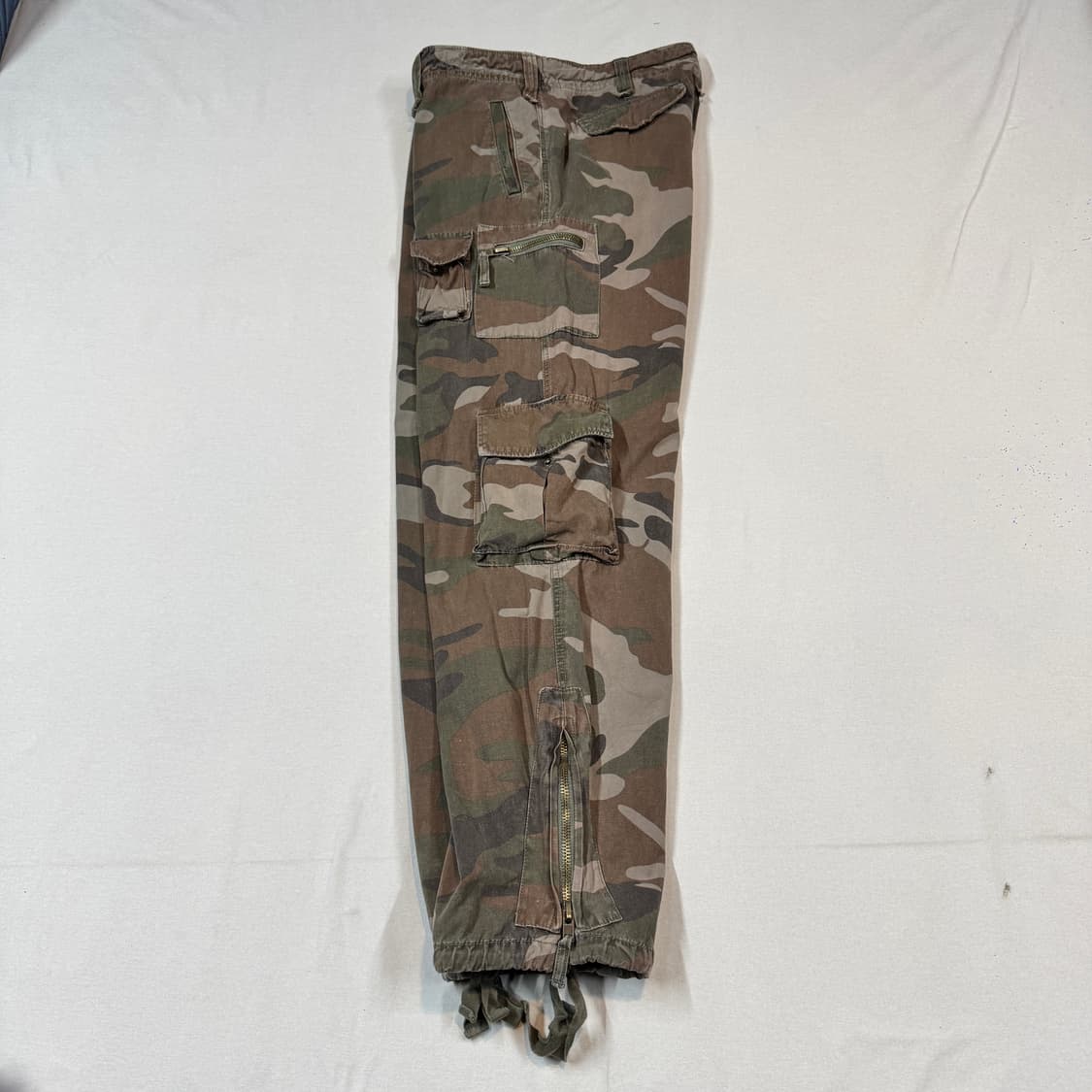 36inch) 빈티지 밀리터리 유틸리티 카고 팬츠 우드랜드 카모 상품이미지7