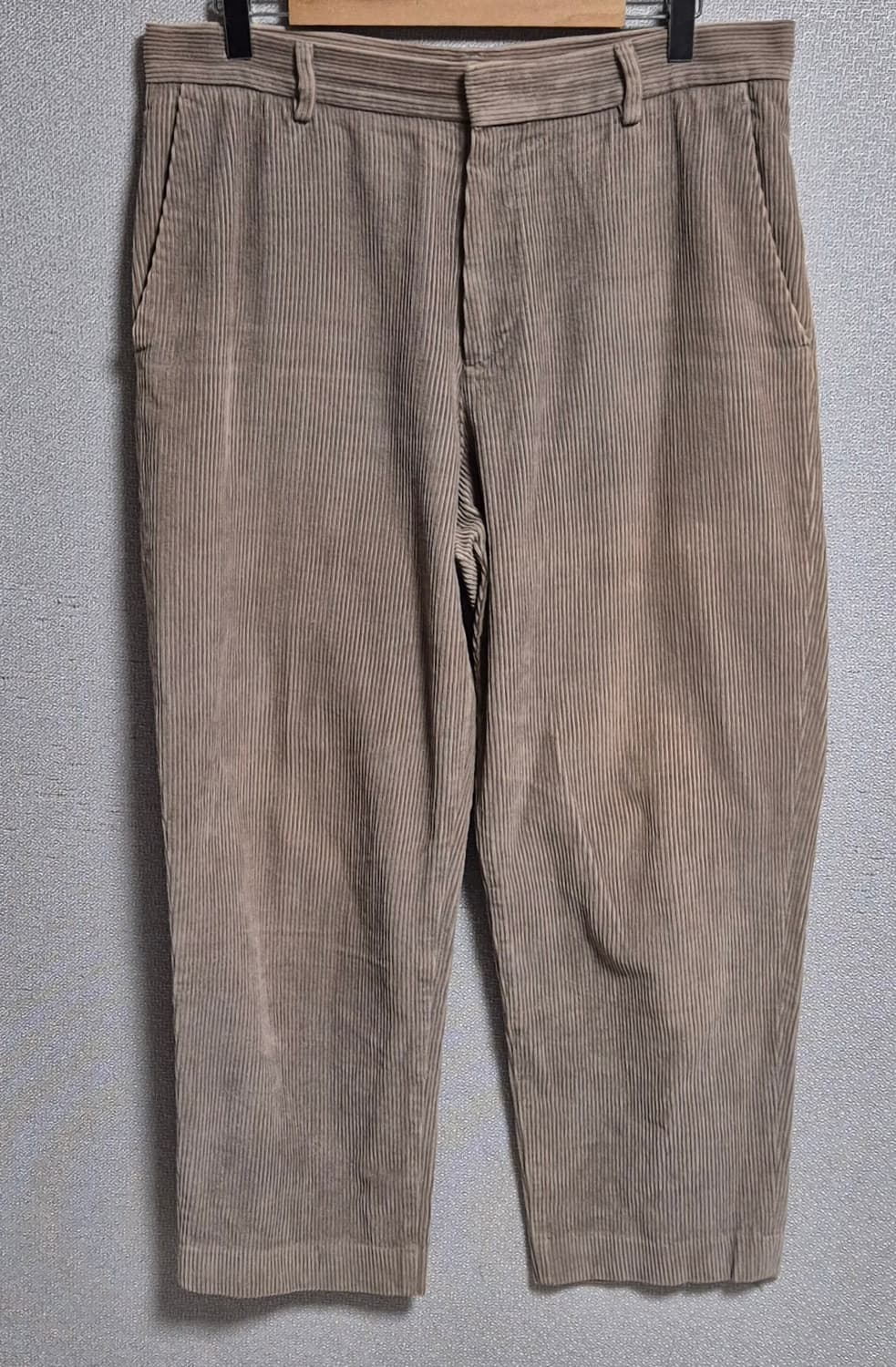 34-35) COS 코스 다크베이지 코듀로이 골덴 팬츠 상품이미지1