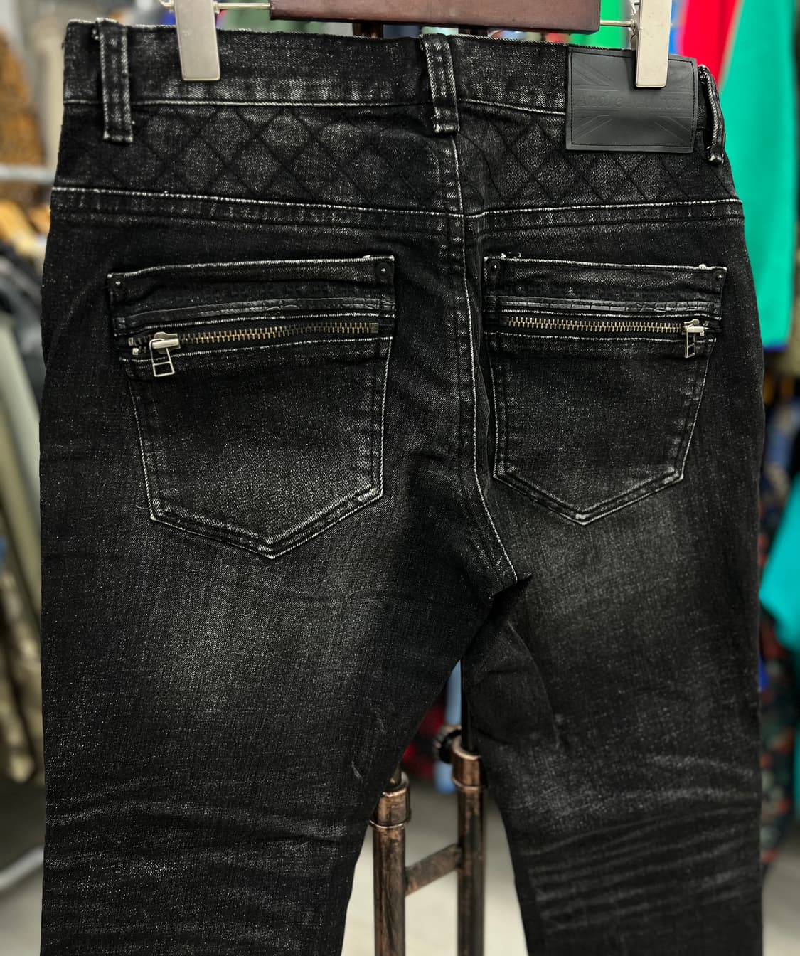 블랙 포인트 데님진  31 상품이미지7