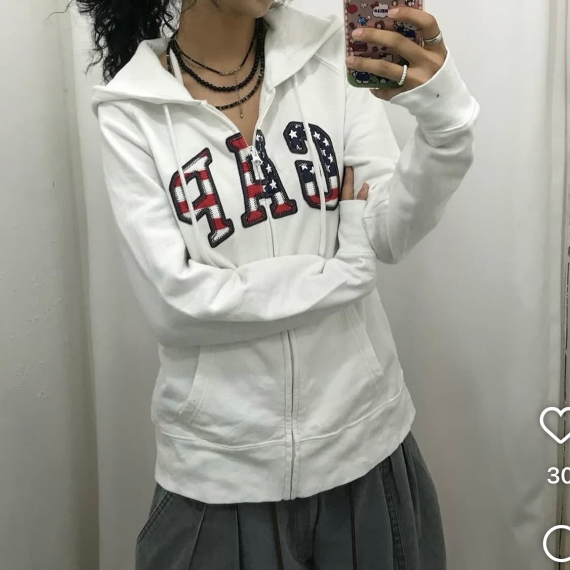 빈티지 갭 후드 usa 상품이미지2