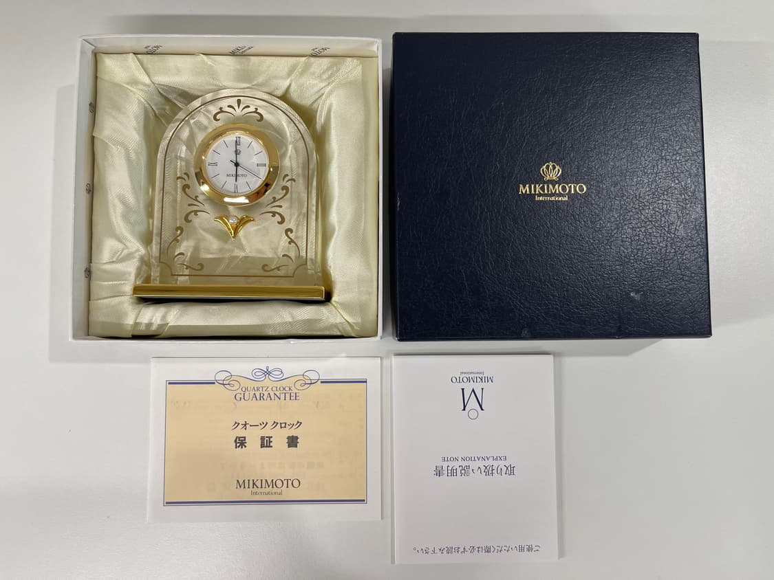 미키모토 펄 진주 아치형 탁상시계 MIKIMOTO 4번 상품이미지6