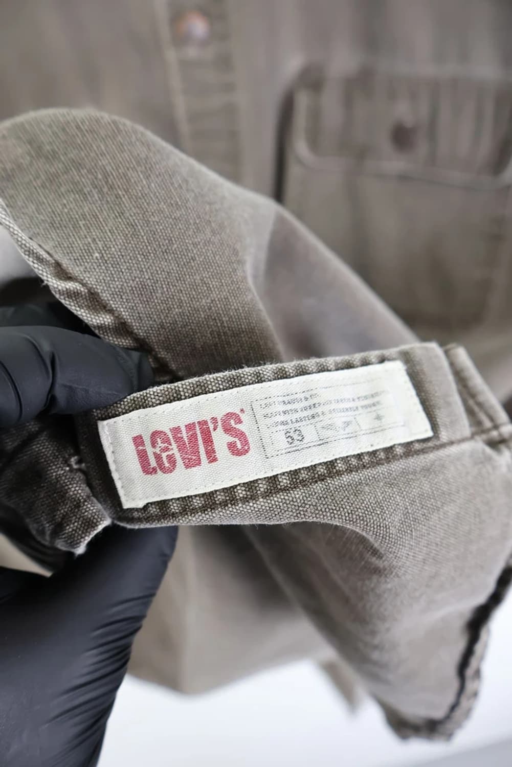 리바이스 브라운 코튼 셔츠 상품이미지8