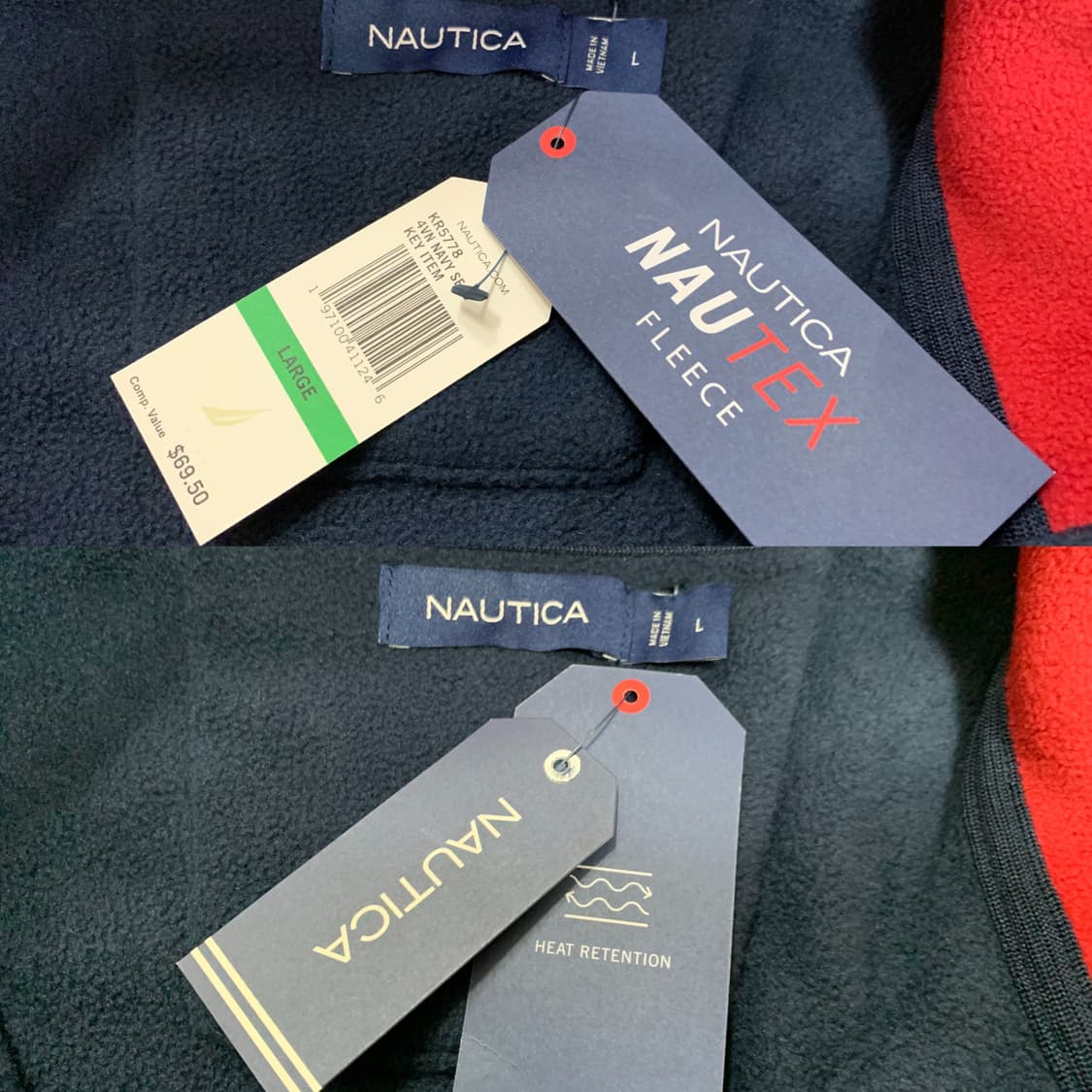 노티카 Nautex 플리스 모크넥 풀오버 후리스 네이비 상품이미지9