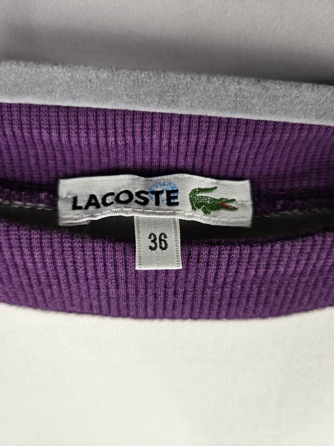 [무료배송]라코스테 90 (36) 여성 보트넥 스트라이프 긴팔 티셔츠 상품이미지9