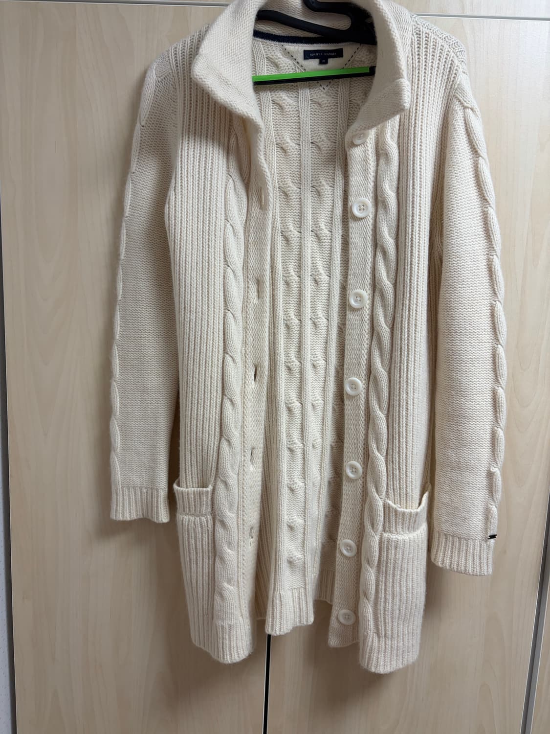 타미힐피거 램스울 여성 롱 가디건 M 상품이미지1