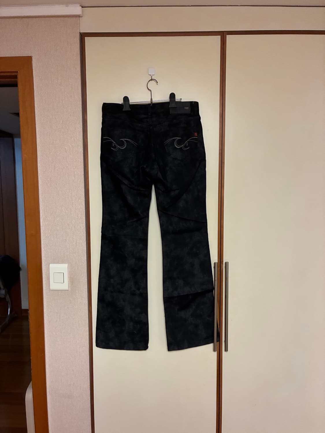 커스텀컬쳐 왁스 코팅 부츠컷 플레어 팬츠 상품이미지2