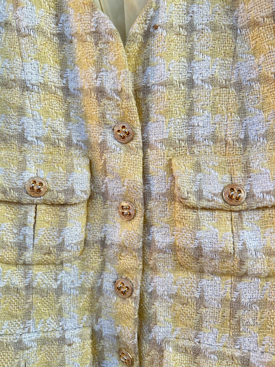 Made in France 레몬 버터 트위드 자켓 상품이미지4