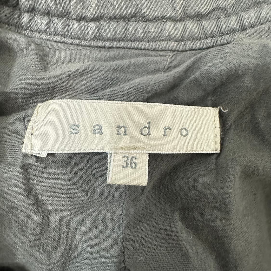 Sandro 산드로 카키 사파리 자켓 36 (미니멀) 상품이미지4