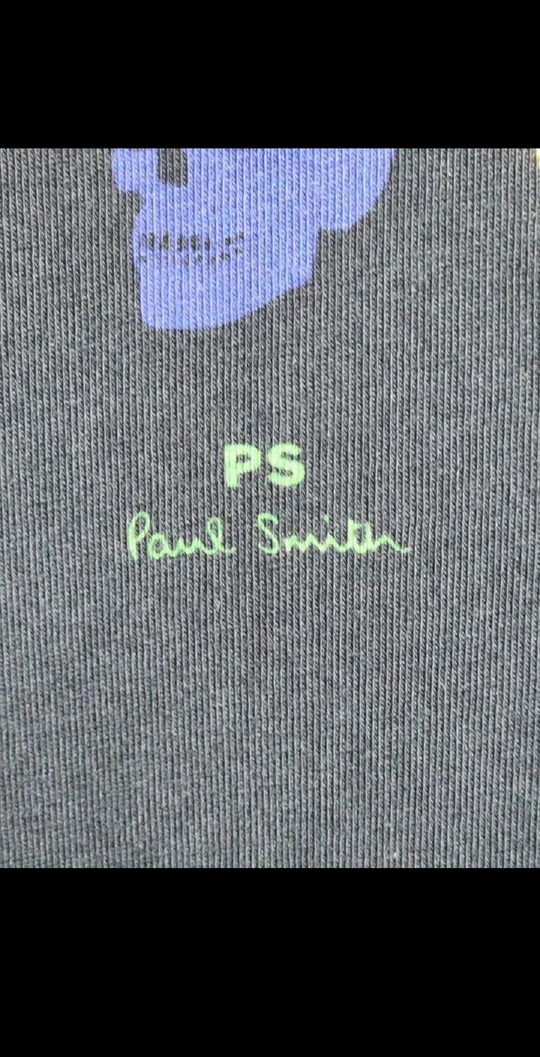 (M) 폴스미스 반팔티 블랙 해골 프린트 면티셔츠  상품이미지4