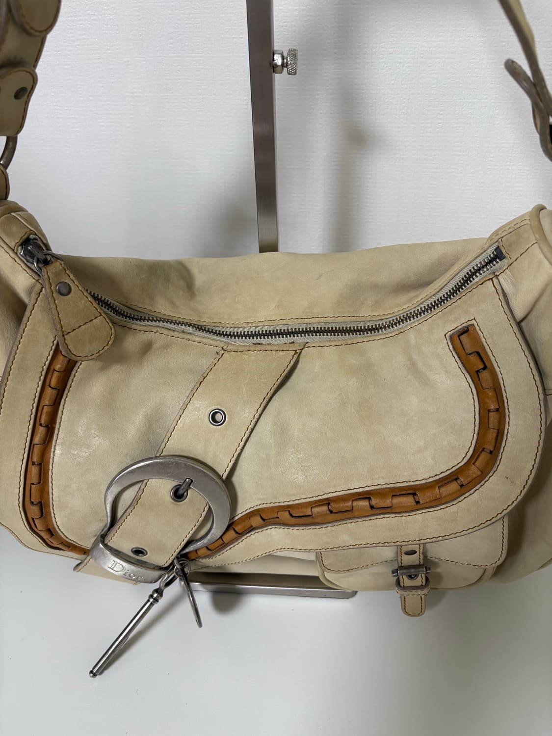 디올 가우초 새들백 베이지 상품이미지7