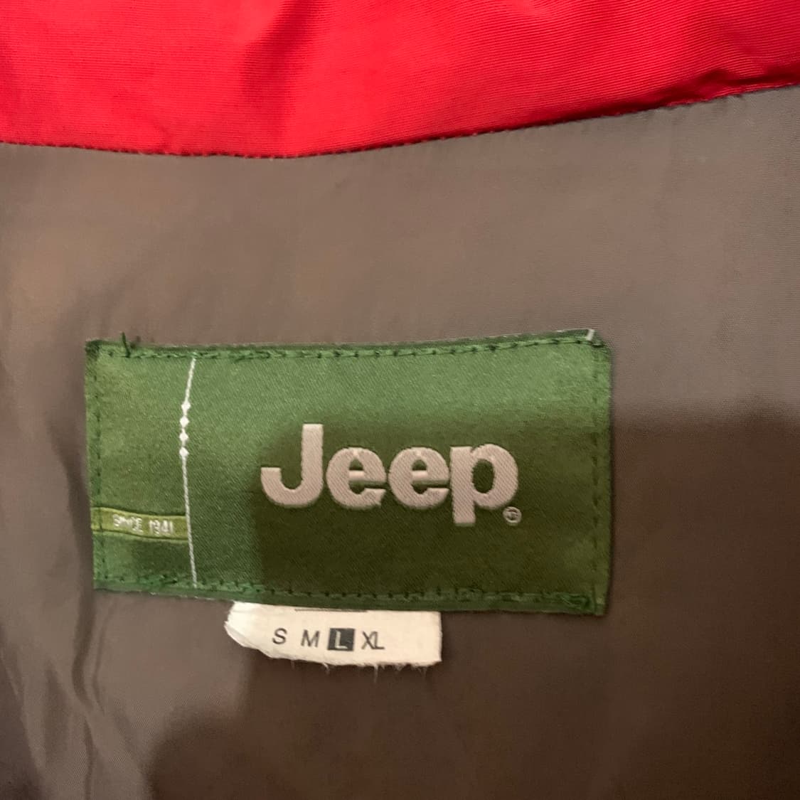 L JEEP 지프 덕다운 오리털 사파리 와펜 패치워크 후드 패딩 상품이미지5