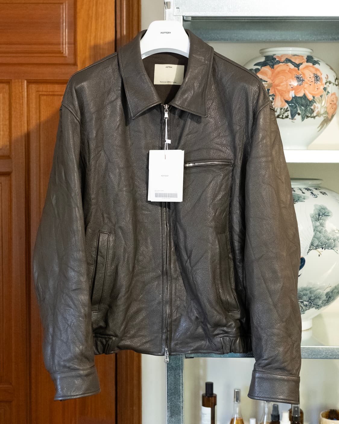 포터리 고트 레더 자켓 다크 브라운 4 새상품 상품이미지1