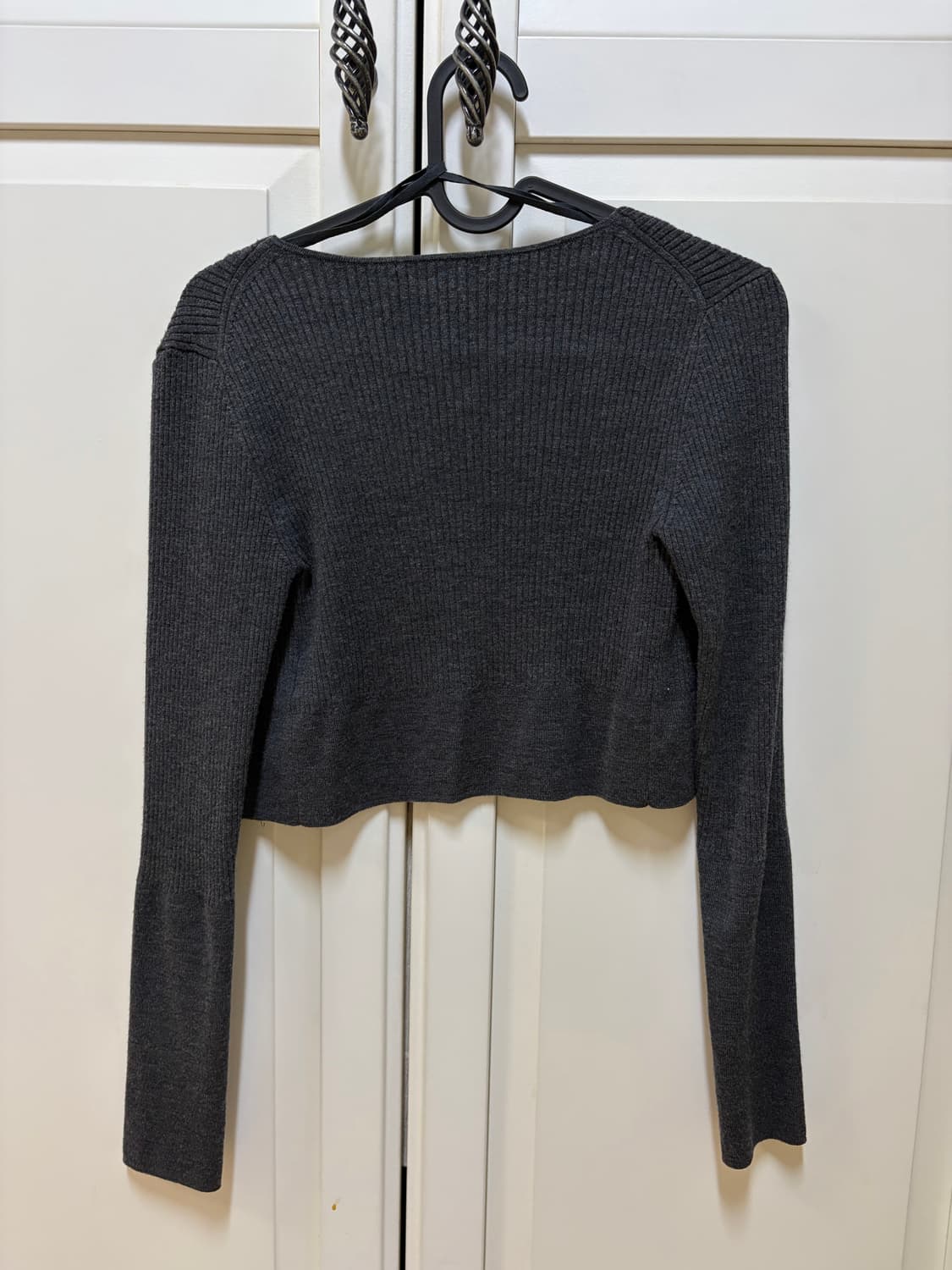 COS 코스 리브드 니트 메리노 울 가디건 상품이미지4