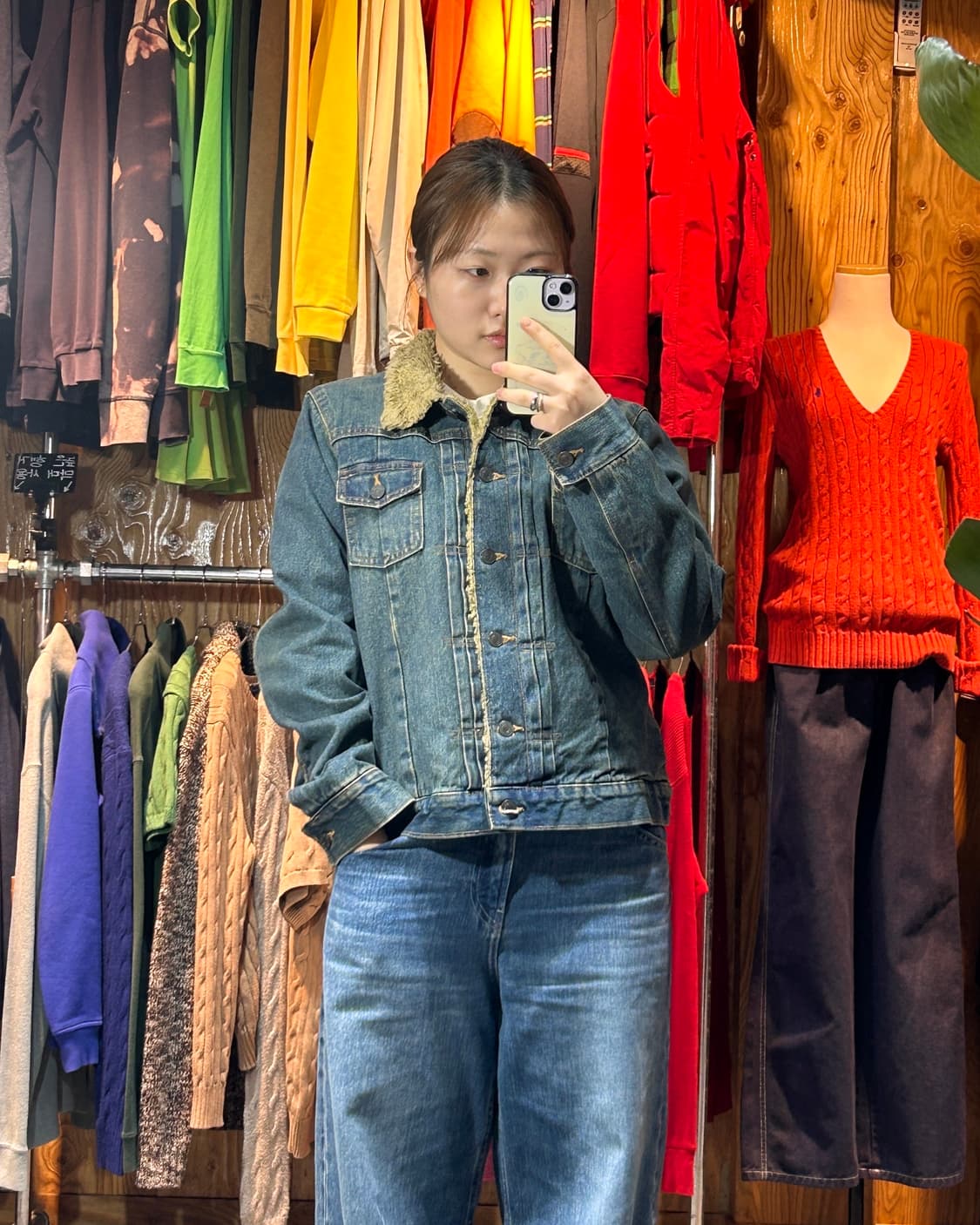 M GAP 갭 쉐르파 워시드 데님 자켓 상품이미지1