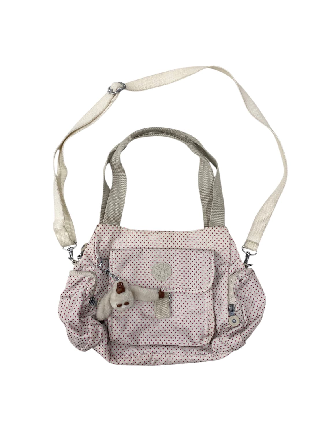 키플링 y2k 핑크도트 보부상 3way 상품이미지1