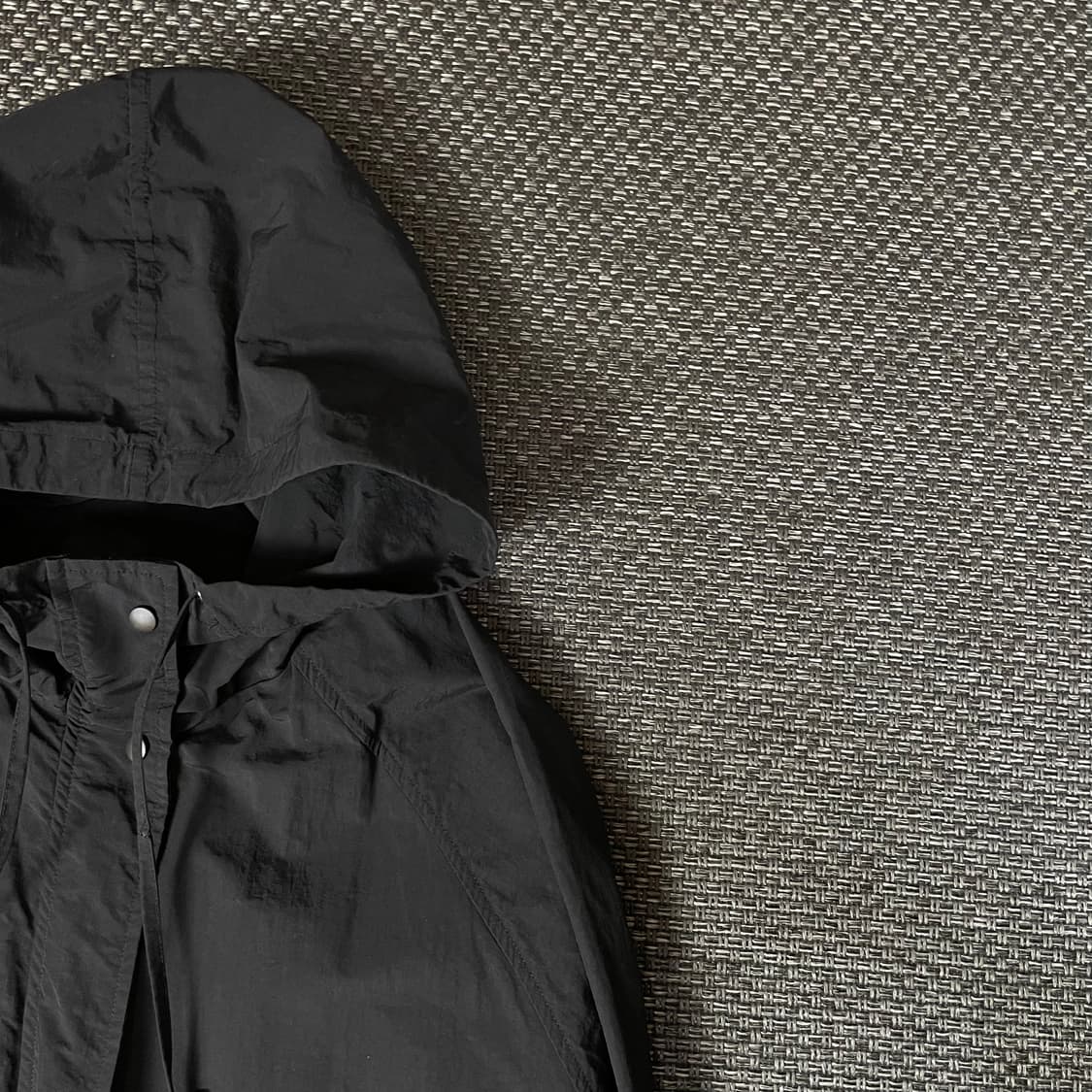 OZOC 블랙 나일론 후드 포켓 자켓 F 상품이미지3