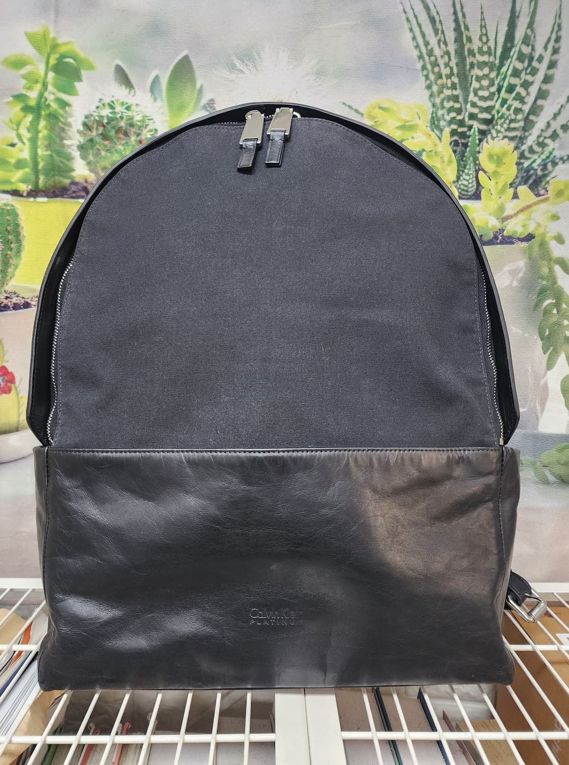 캘빈클라인 백팩 레더 믹스 백팩 BD26 상품이미지1