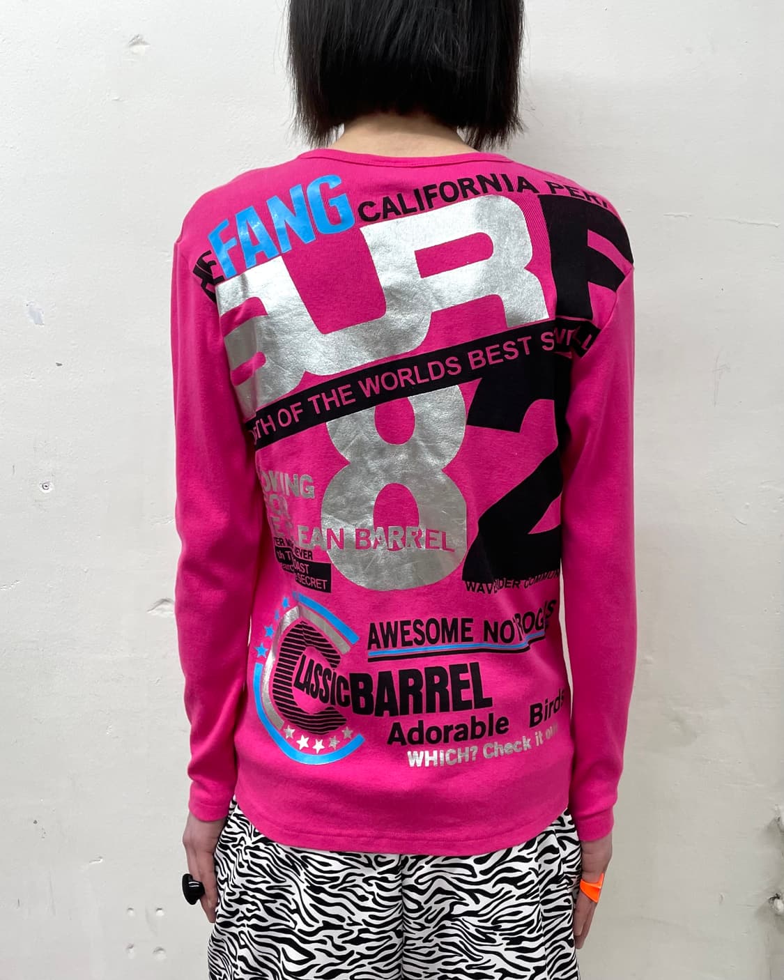 Surf silver retro pink long sleeve 상품이미지1