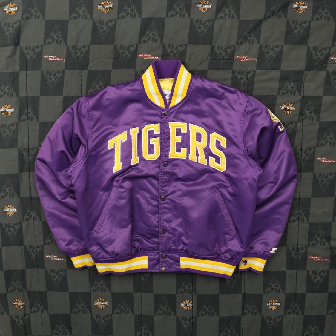 스타터 LSU TIGERS 베이스볼 바시티 자켓 상품이미지1