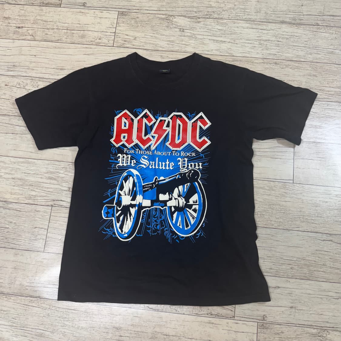 AC/DC 블랙 반팔 티셔츠 상품이미지1