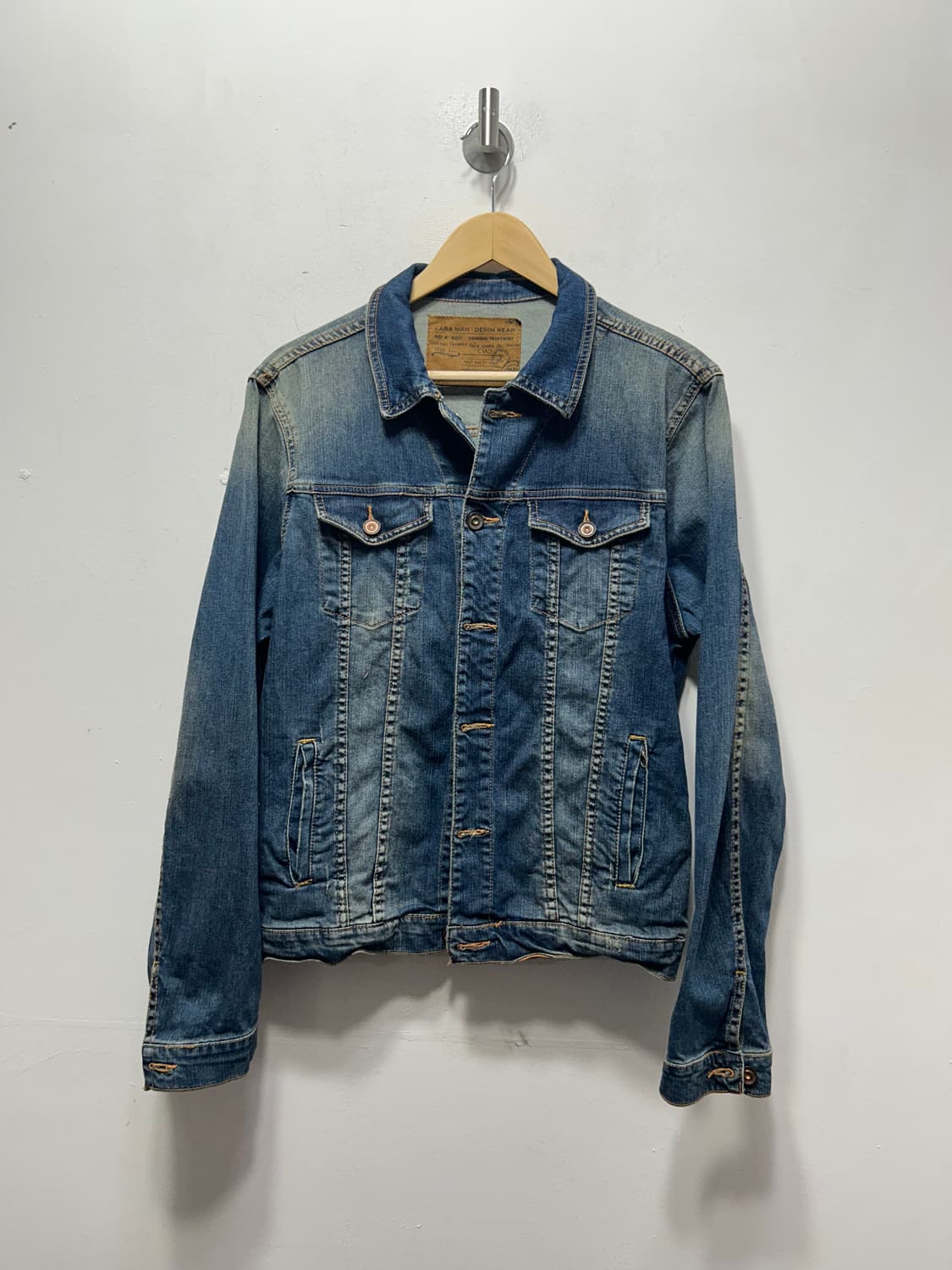 자라 맨 남성 데님 청자켓 상의 L 상품이미지1