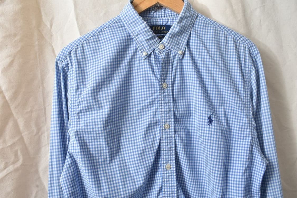 폴로 랄프로렌 큐알 체크 셔츠 M0394 상품이미지4