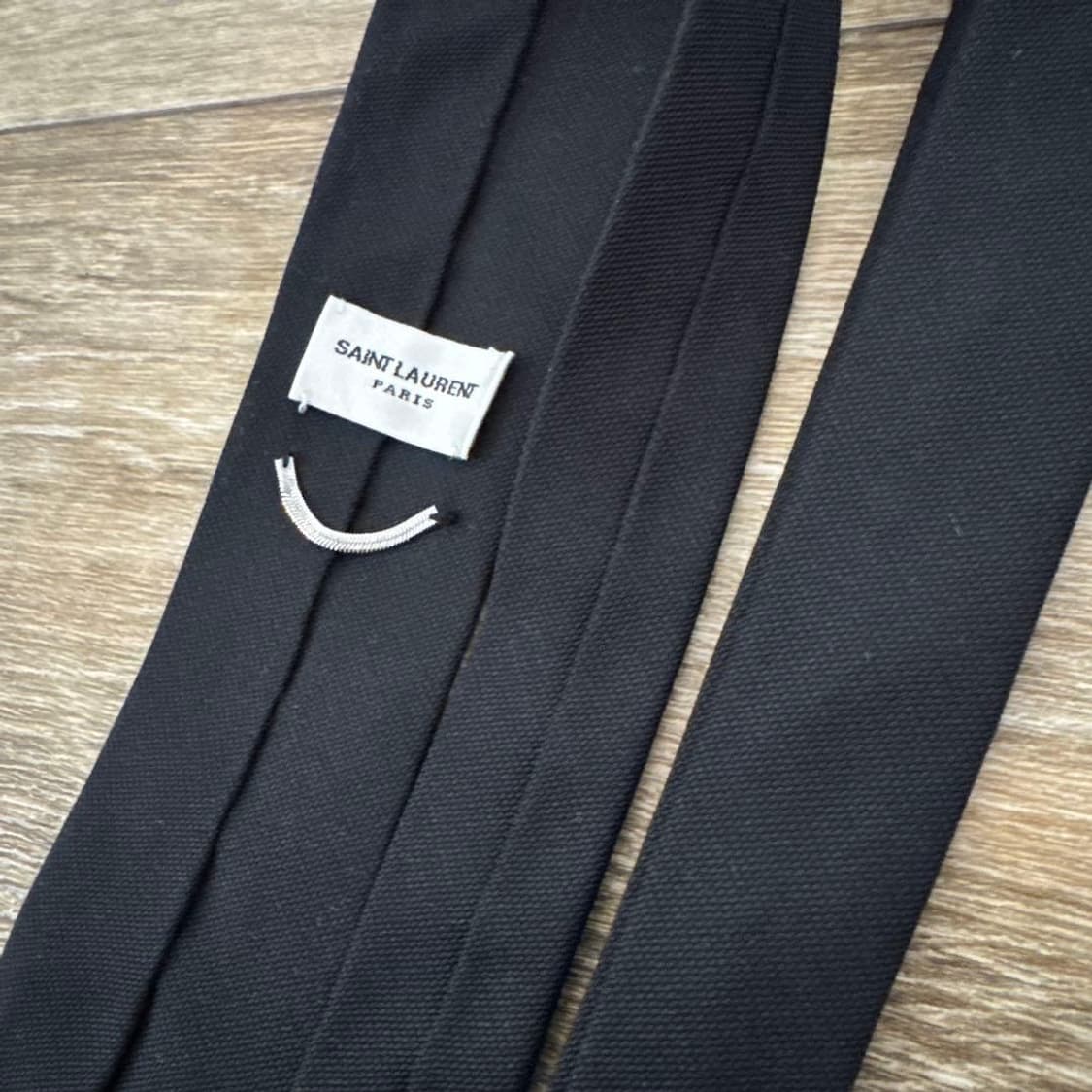 [스키즈 착용] 생로랑 실크 내로우 타이 상품이미지2