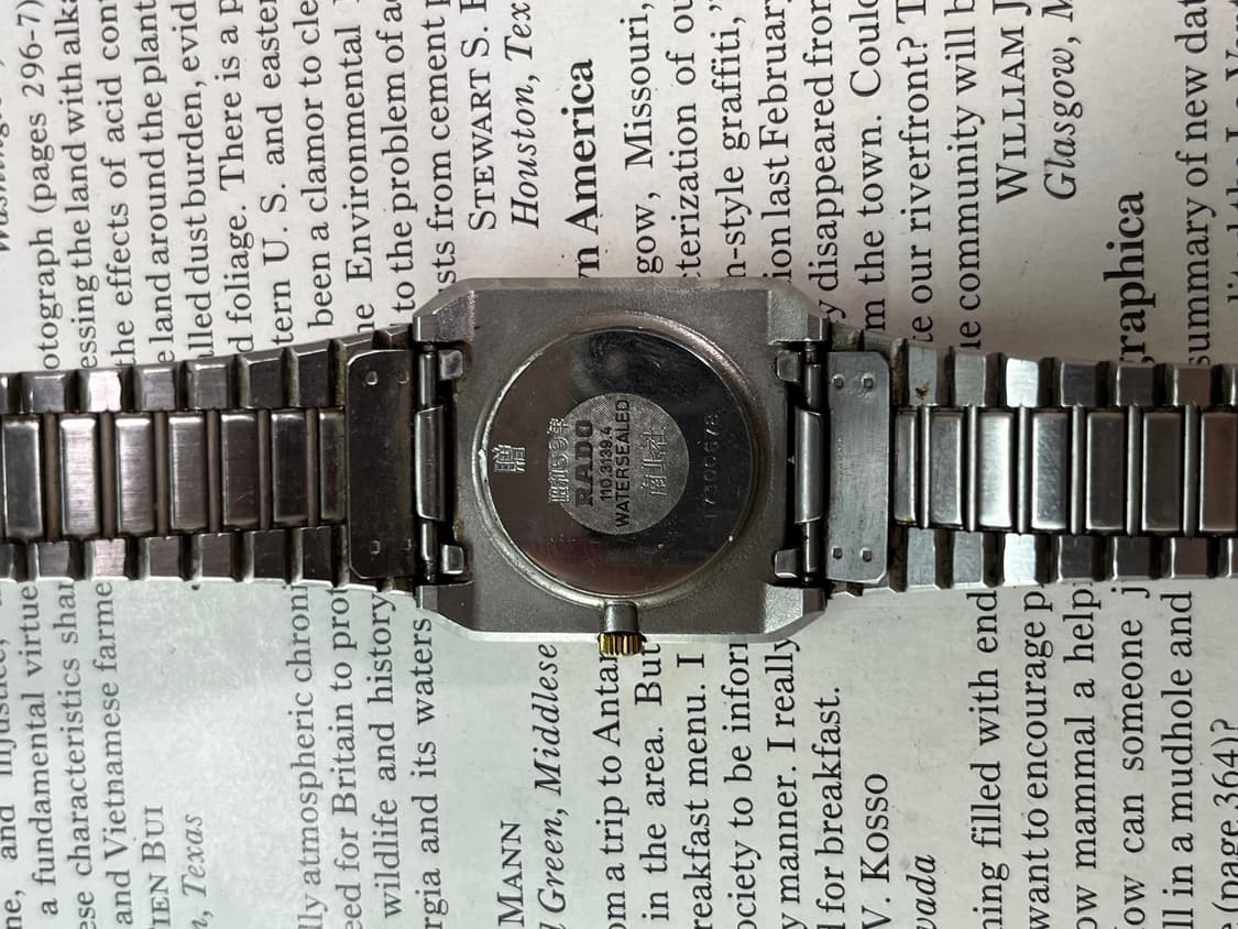 빈티지 RADO 스퀘어 쿼츠 시계 상품이미지5