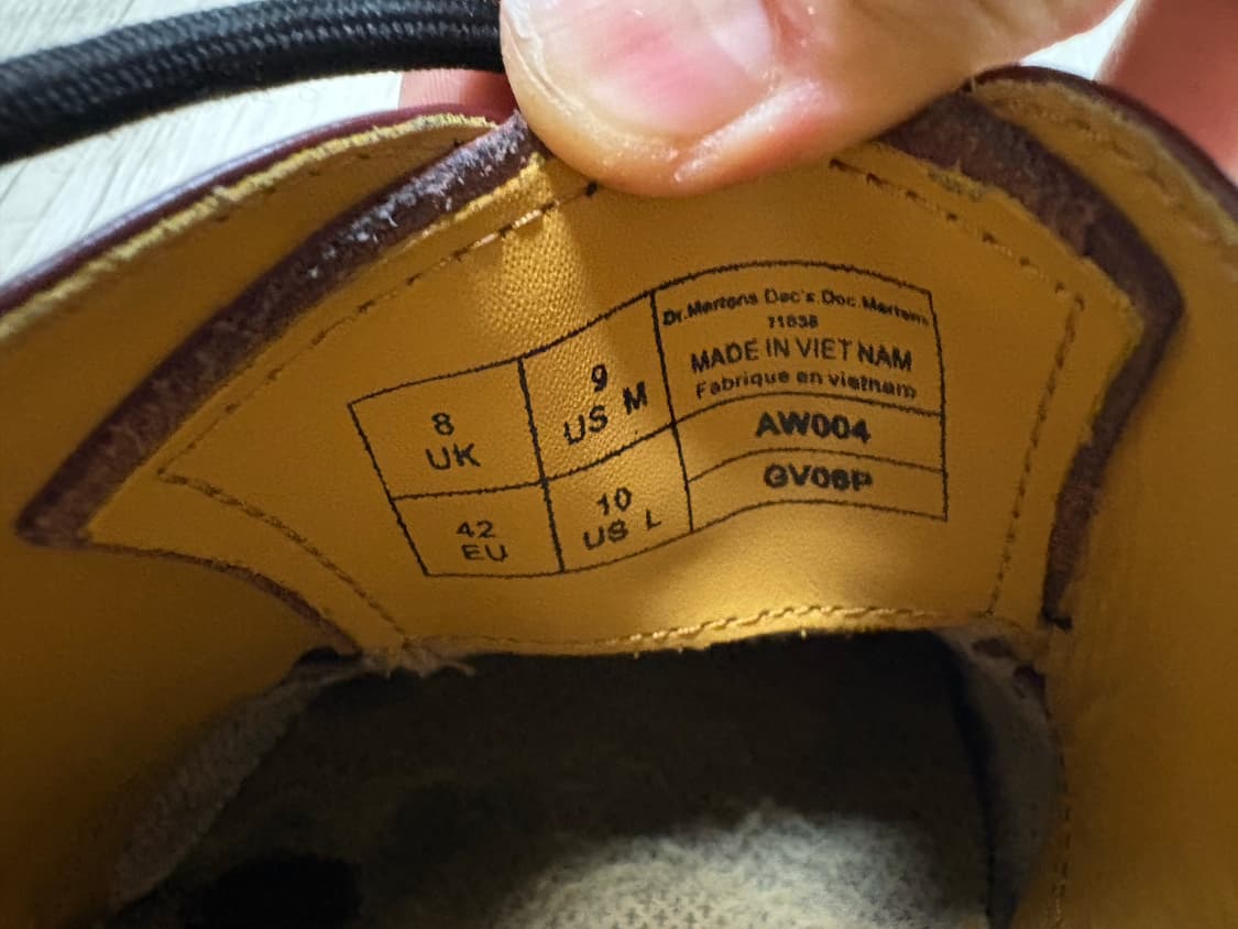 닥터마틴 1461 3홀 체리레드 270 상품이미지7