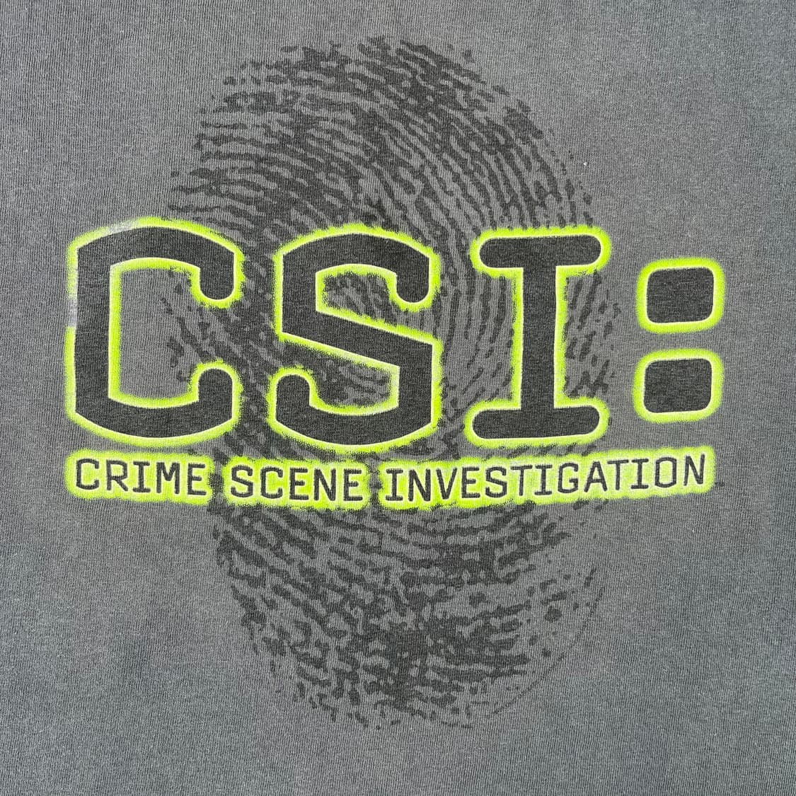 빈티지 CSI 지문 그래픽 반팔 상품이미지5