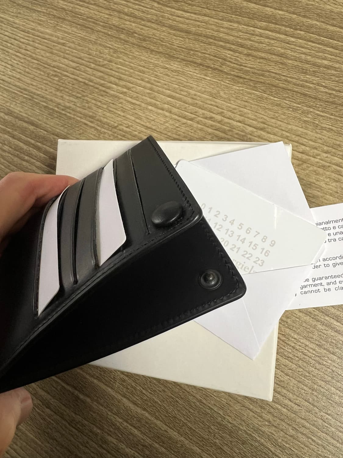 마르지엘라 스티치 카드 홀더 / 지갑 OS 상품이미지5