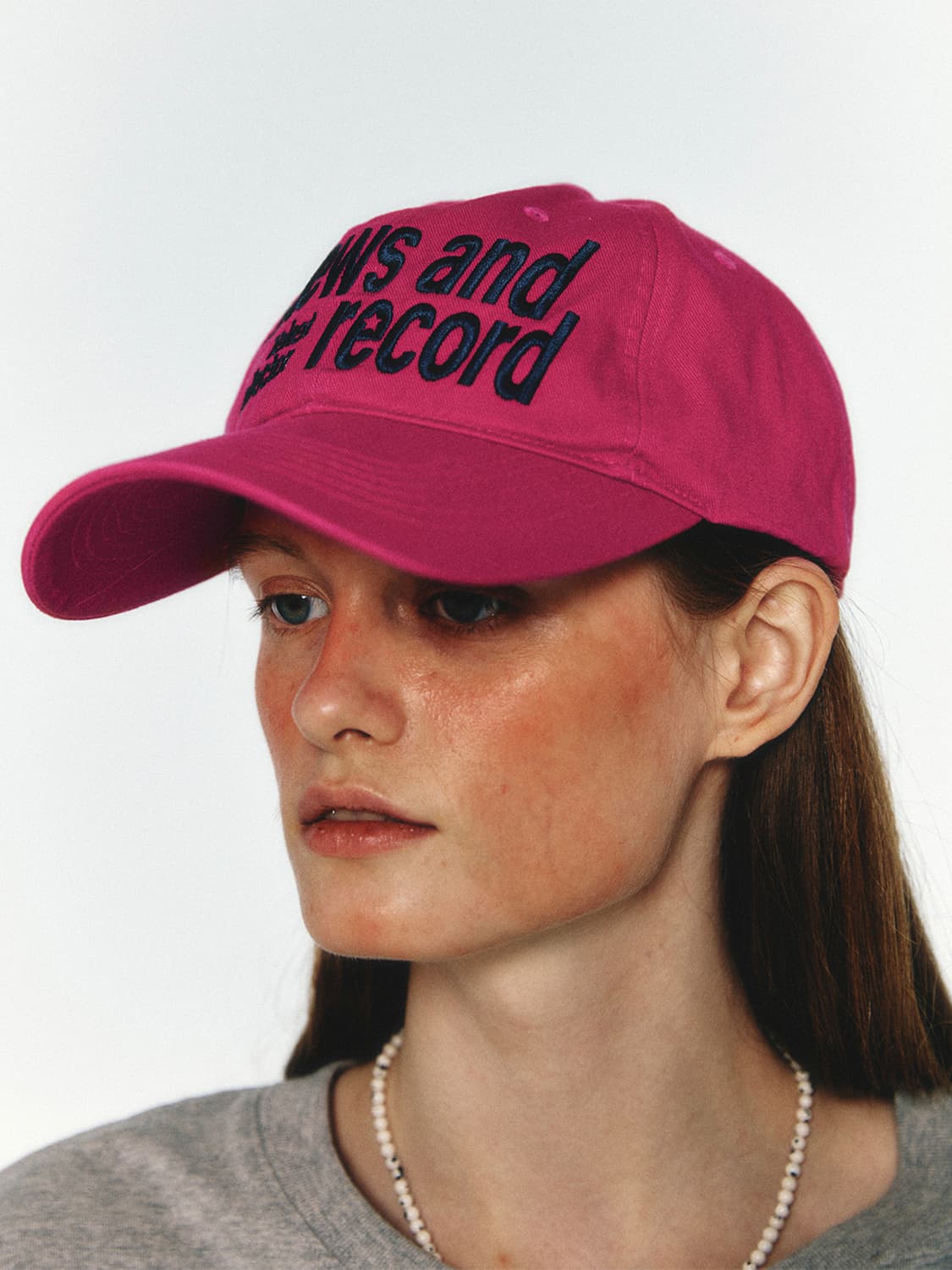 테켓 뉴스 앤 레코드 캡 모자 / 핑크 상품이미지2