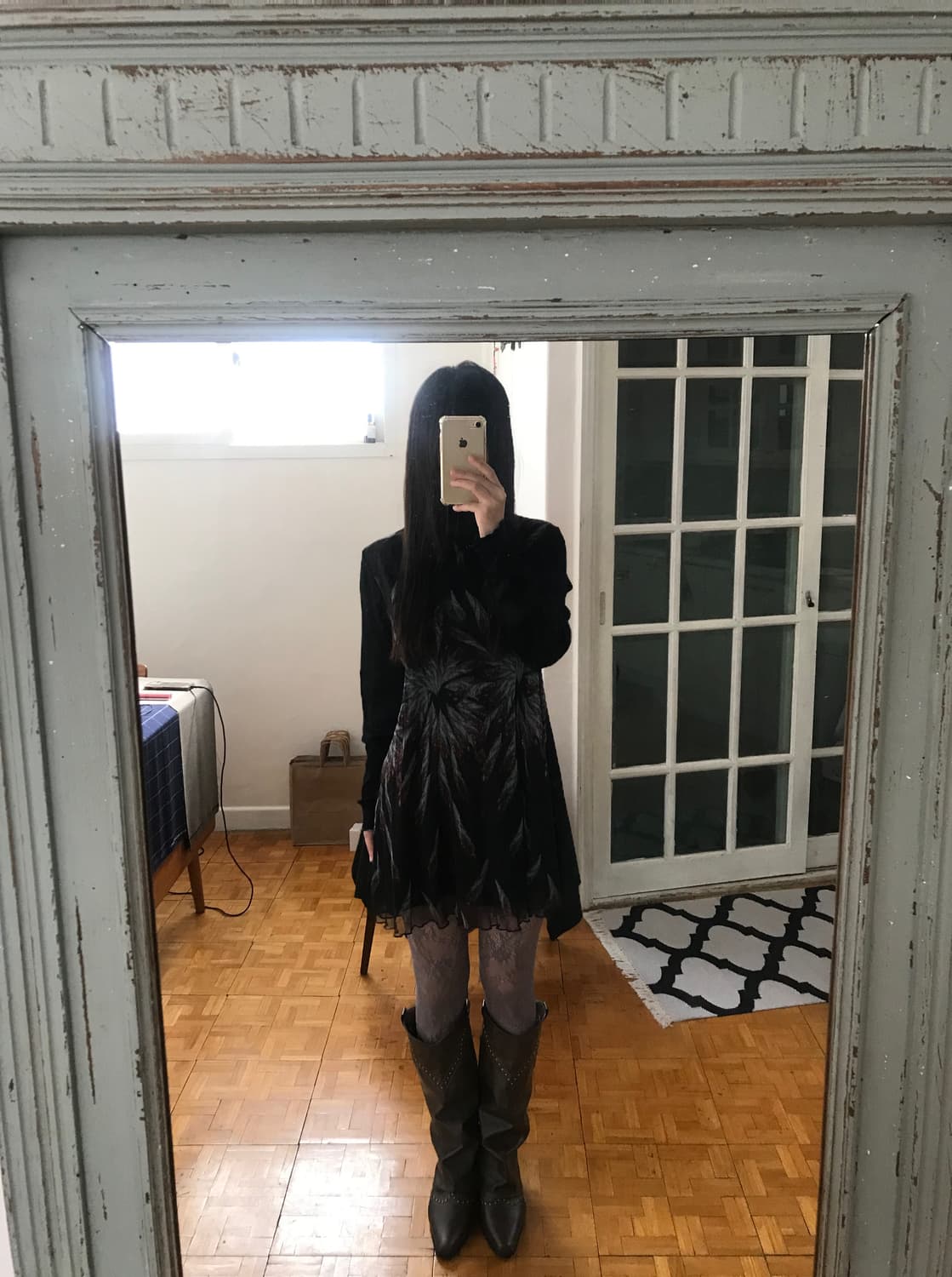 vintage pattern top 상품이미지2